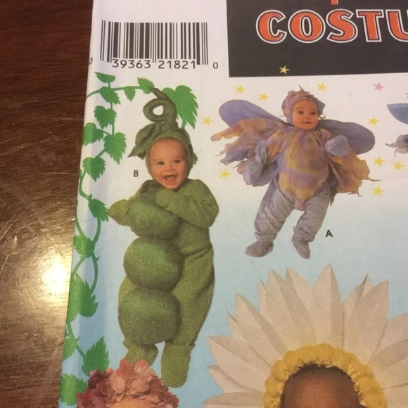 Vintage simplicity pattern 5882- 1/2-1-2-3-4-fairy-peas in a pod-flower - Picture 4 of 7